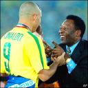 Ronaldo and Pele Brazilian football stars